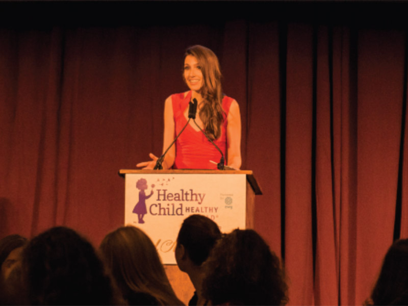 Dr. Bojana Jankovic Weatherly at Healthy Child Healthy World Gala (October 1, 2015), where she spoke about the effects of environmental toxins.